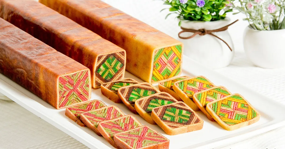 Pola kue lapis Sarawak